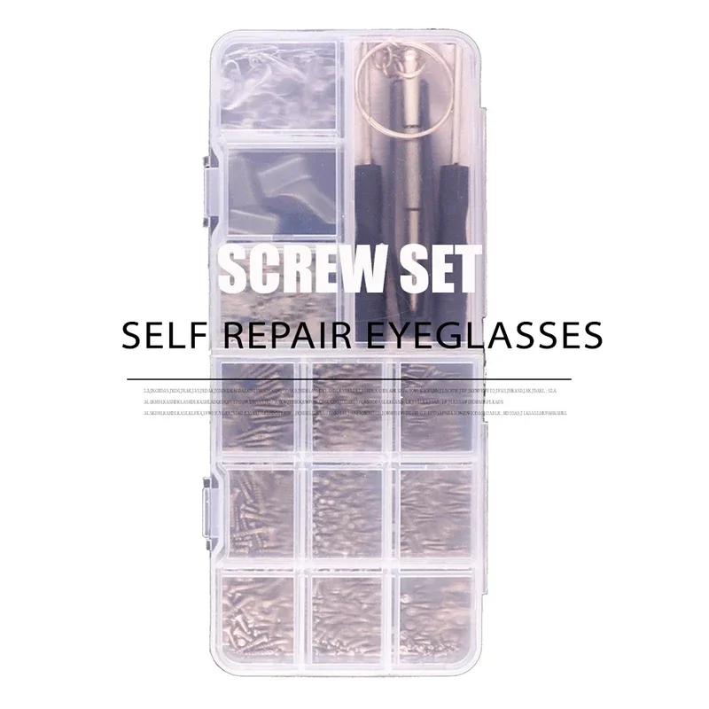 Kit de réparation de lunettes et lunettes de soleil, jeu de tournevis, jeu de vis, kit assressentide