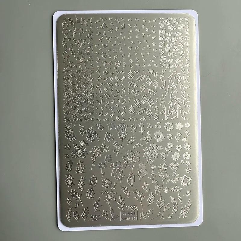 XMQ NAIL ART STAMPING PLATES DESIGNS DE LACE IMAGEPLATES STYLE DENIM TEMPLATÉ
