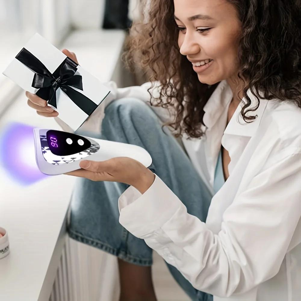 LINMANDA lampe LED UV portative pour lampe de séchage des ongles Mini lampe de manucure Rechargeable