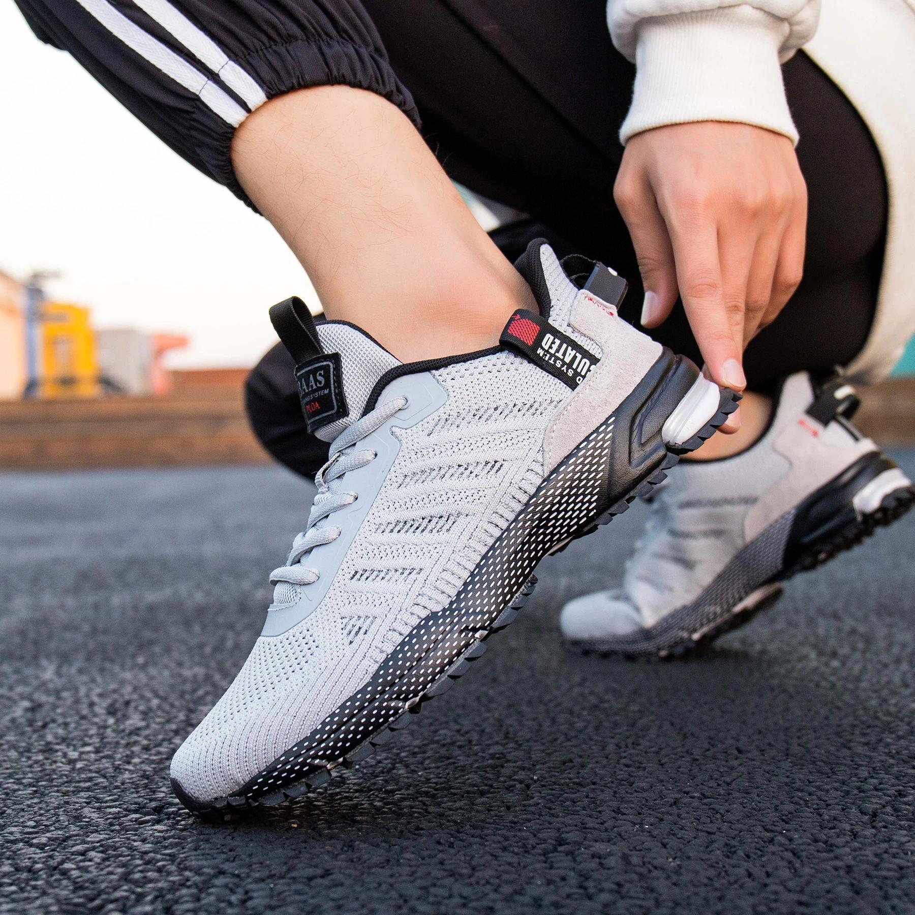 Baasploa – chaussures de course professionnelles pour hommes, baskets légères en maille de styliste