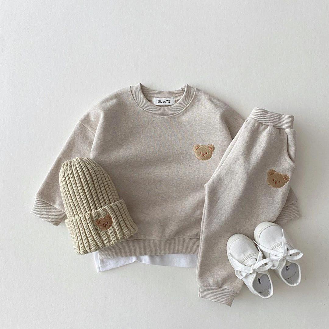 Mode enfant en bas âge bébé garçons fille automne vêtements ensembles bébé fille vêtements ensemble