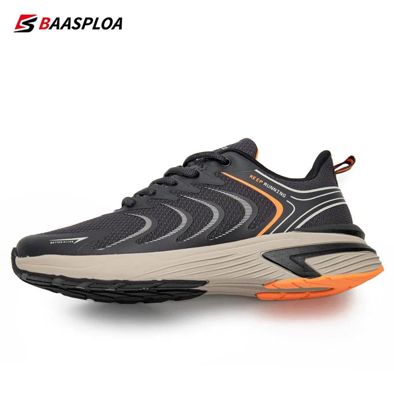 Baasploa-Chaussures de Course Légères en Maille pour Homme, Baskets de Marche Décontractées, Respira