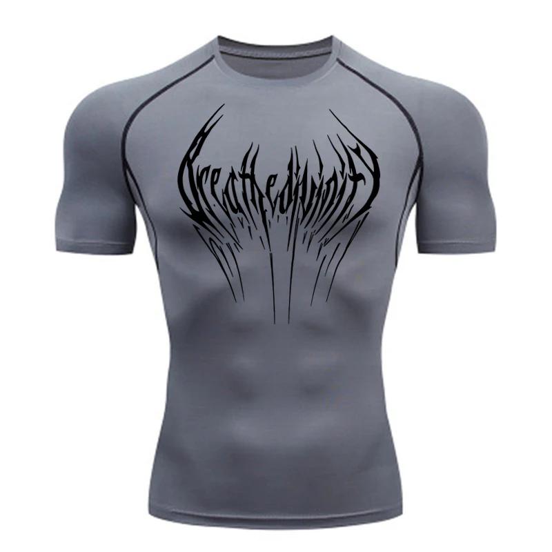Nouvelle chemise de Compression pour hommes Fitness Gym Rashgard sport course T-shirt haut imperméab