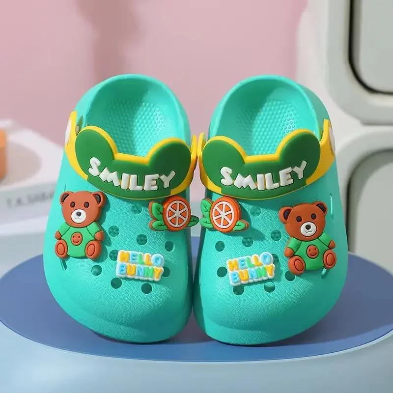 Pantoufles Chaussures pour bébé Sandales Mules Sandales respirantes pour garçons et filles avec seme