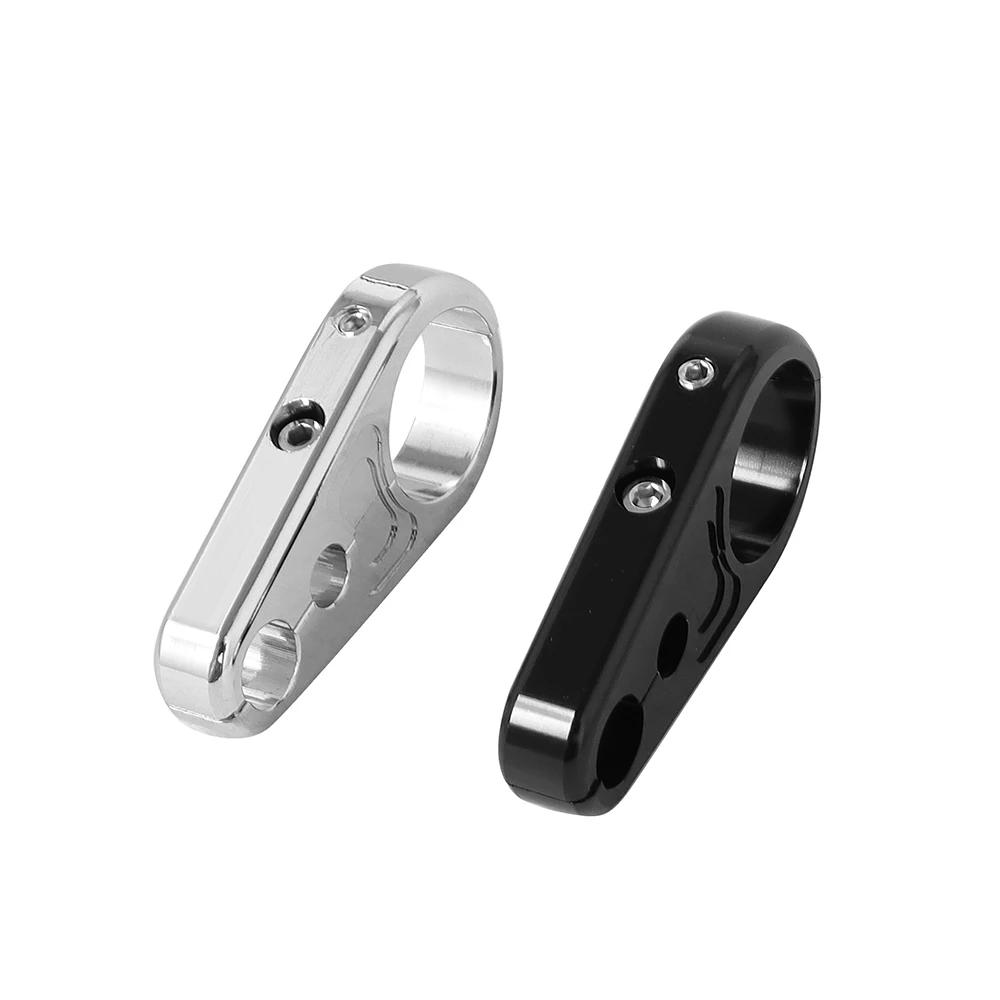 Pour Harley Dyna Sportster XL café Racer 1 "25mm cadre de moto guidon câble d'embrayage pince de lig