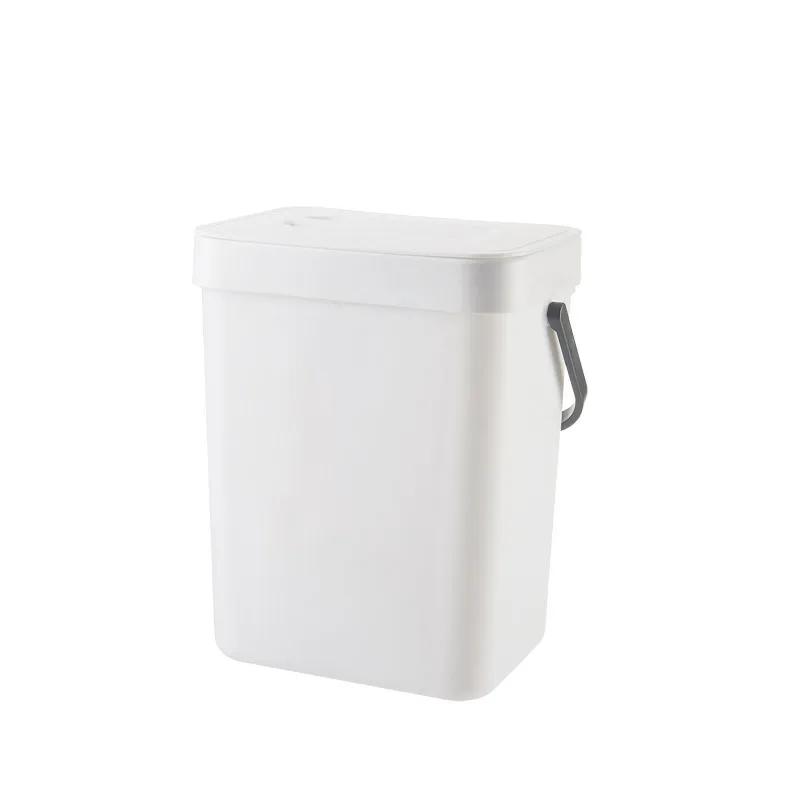 Poubelle peu encombrante à fermeture silencieuse – Poubelle scellée écologique de 3/5L pour la cuisi