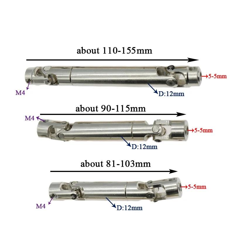 Arbre d'entraînement en métal M2 M4, 1 pièce, 2mm 3mm 4mm 5mm, arbre de transmission CVD pour voitur