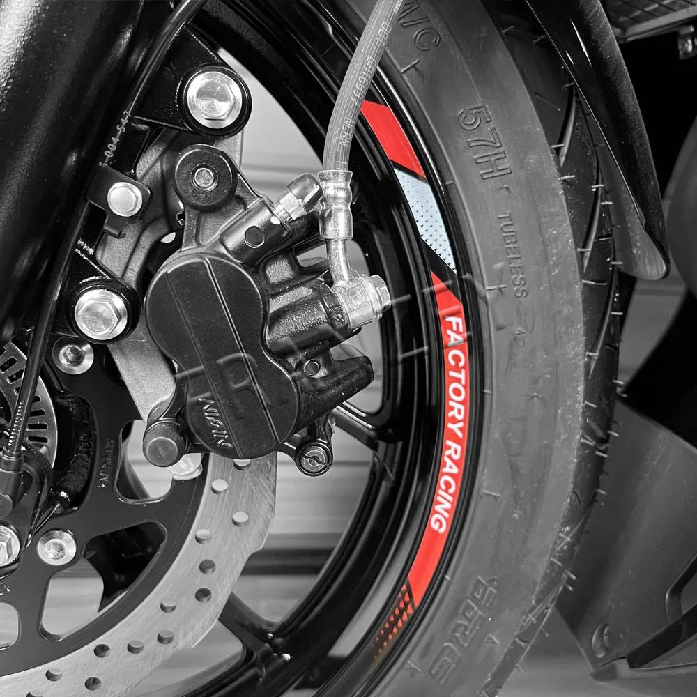 Autocollants réfléchissants de bande de roue de moto, autocollants de bande de moyeu de Scooter de j