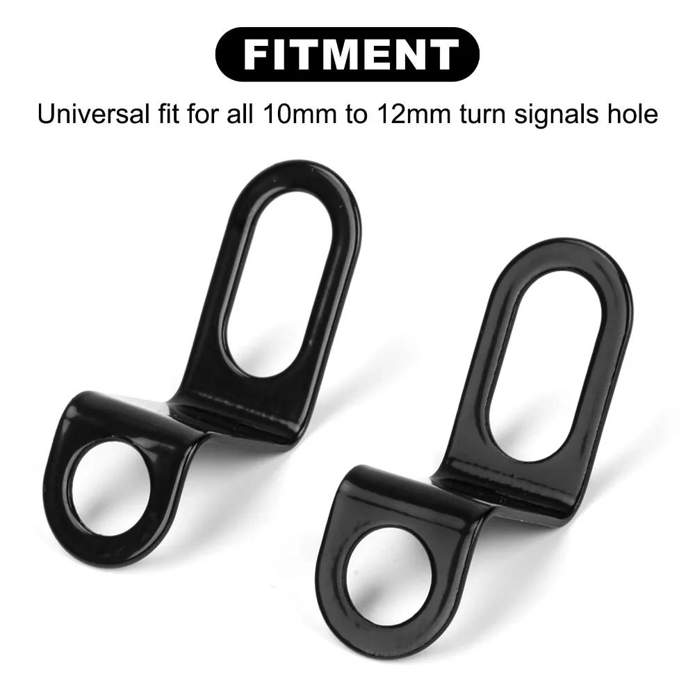 Clignotants de moto pour vélo électrique universel, supports de montage, clignotants arrière, trou d