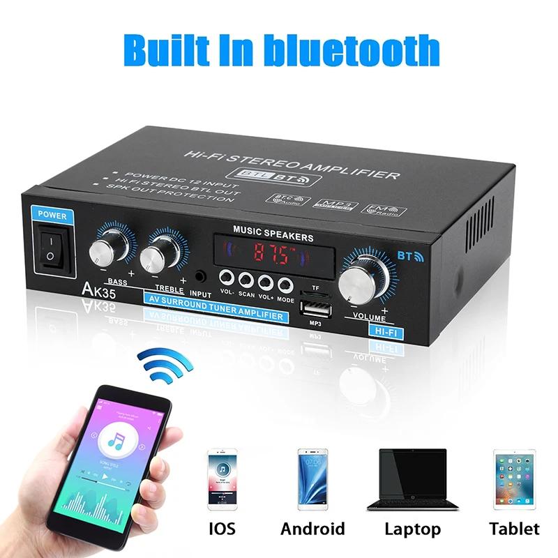 AK45/AK35 800W amplificateur de puissance domestique 2 canaux Bluetooth 5.0 Mini amplificateur de so