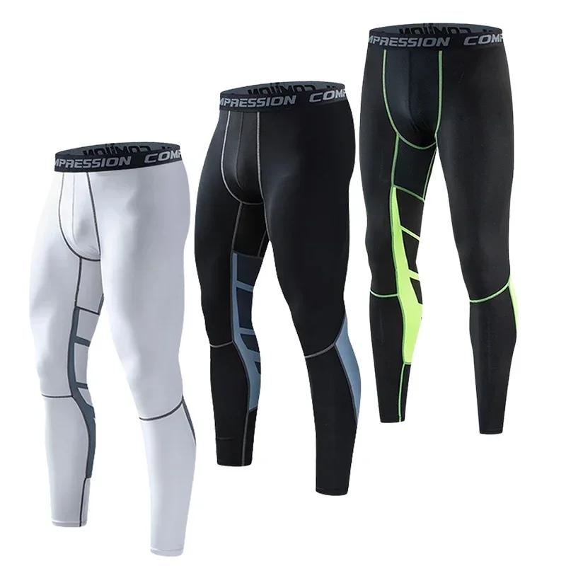 Gym hommes Fitness course pantalons de Sport athlétisme Leggings serrés Joggings maigre Yoga Compres