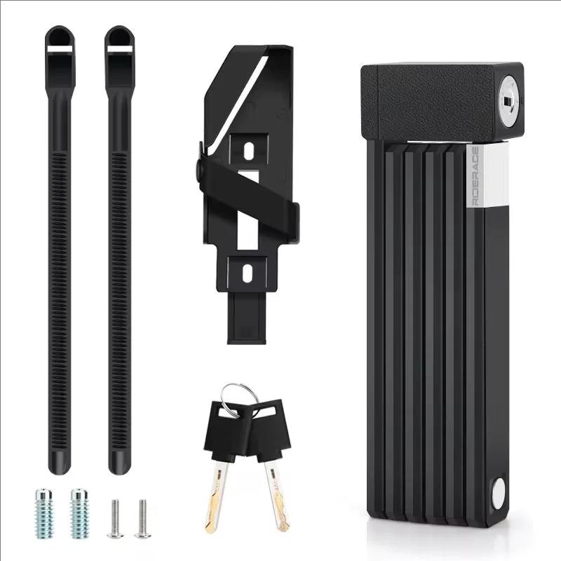 Serrures à chaîne de cyclisme, serrure de vélo pliable, Portable, haute sécurité, antivol, vtt, vélo