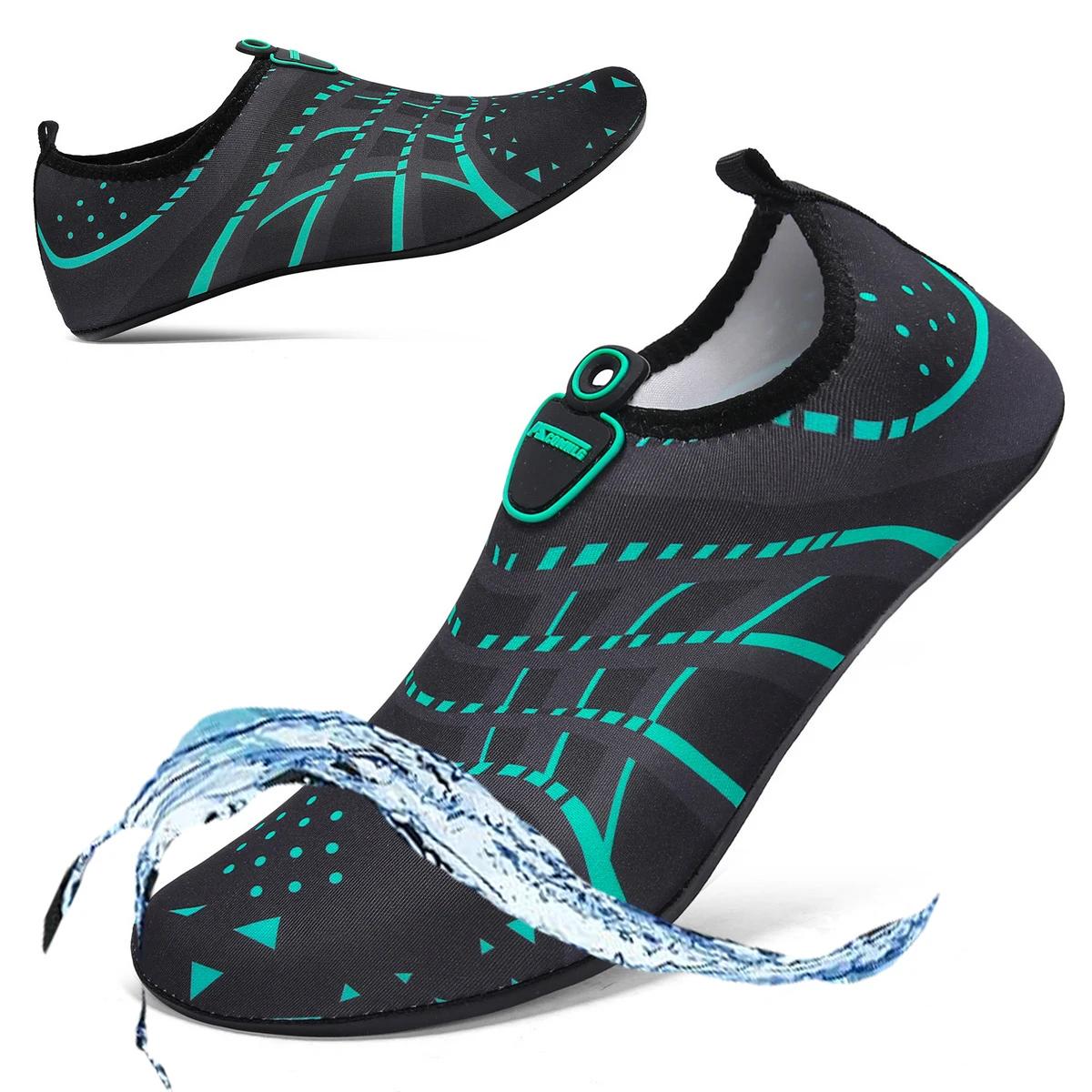 Chaussures de sports nautiques pieds nus chaussettes de yoga aquatique à séchage rapide à enfiler po