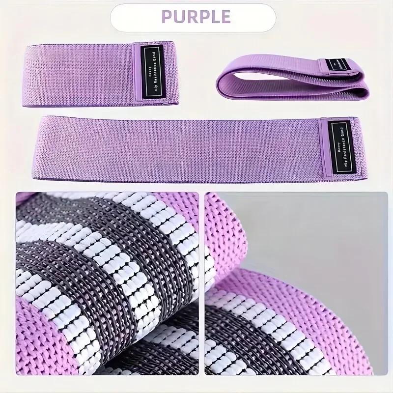 Bandes de Résistance en Tissu pour Hanches et Fessiers, Élastiques de Musculation pour Cuisses, Cerc