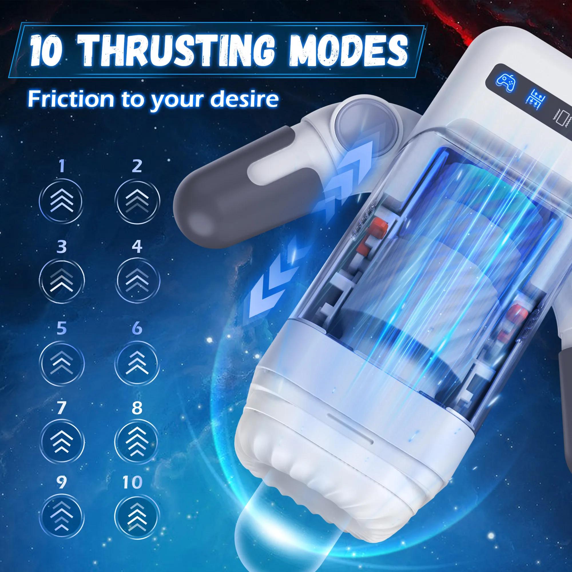 KUSHOR-Robot existent pour Homme, Support de Téléphone, Vibration Chauffante, Machine à Fellation, V