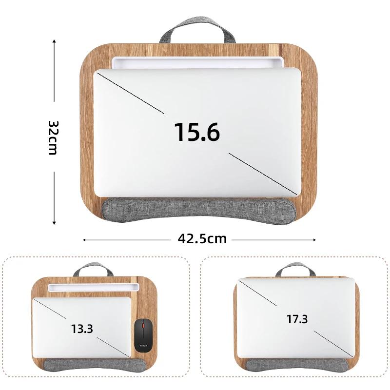 Mumucc Lapdesk multifonctionnel avec hauteur réglable pour ordinateurs portables, tablettes, meubles
