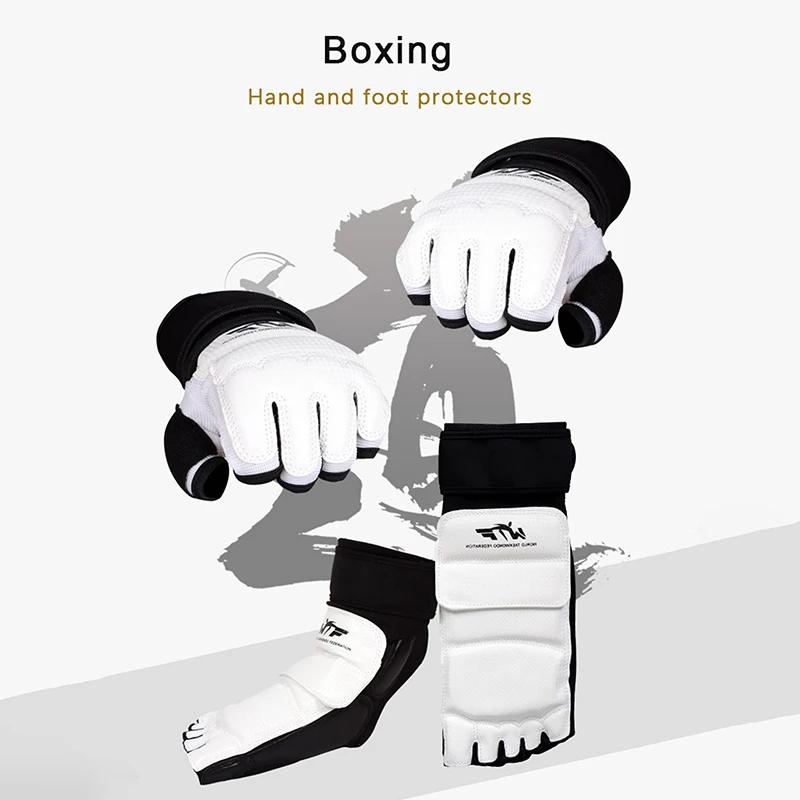 Gants de boxe en cuir adulte et enfant - Protection arts martiaux karaté taekwondo