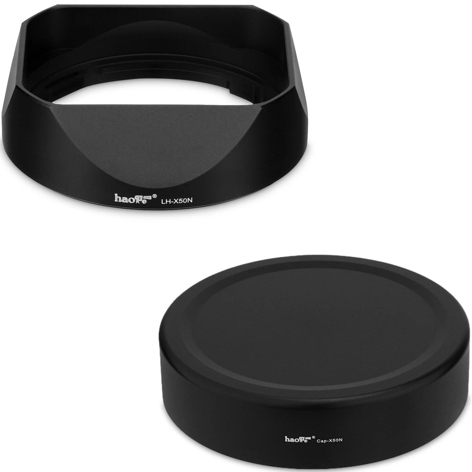 Haoge LH-X50N baïonnette carré en métal pare-soleil pour Fujifilm Fuji Fujinon XF 50mm ustensiles de