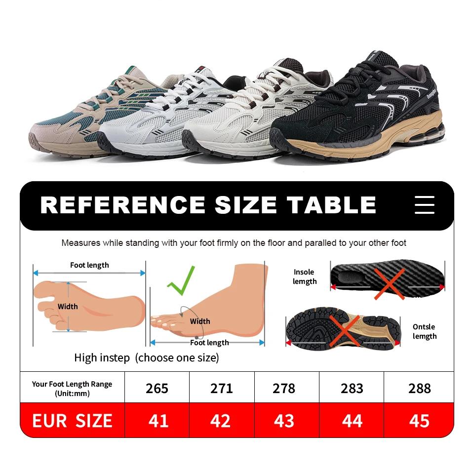 Bassploa-Chaussures de course décontractées pour hommes, baskets en maille, chaussures de sport resp