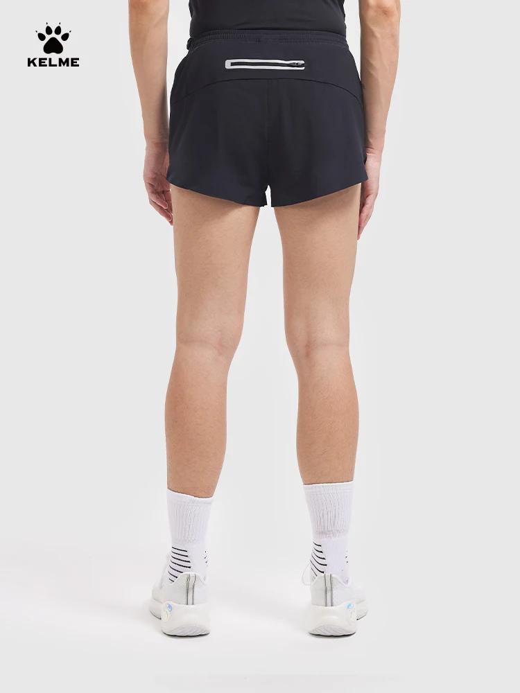 Kelme-Short d'entraînement tissé pour homme, respirant, marathon, fitness, athlétisme, course à pied