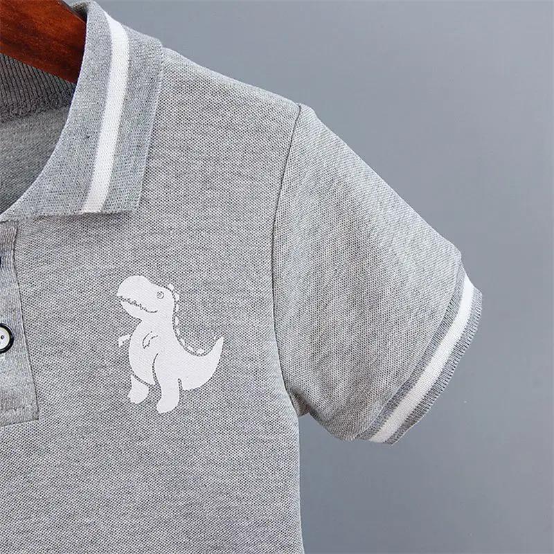 Été bébé garçon vêtements décontractés dessin animé dinosaure T-Shirt pantalon court 2 pièces/ensemb