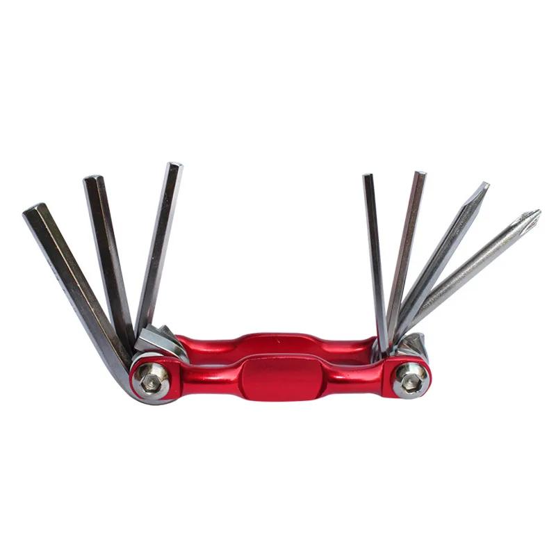Kit d'outils de réparation multiples pour vélo de montagne 7 en 1, léger et Portable, jeu de réparat