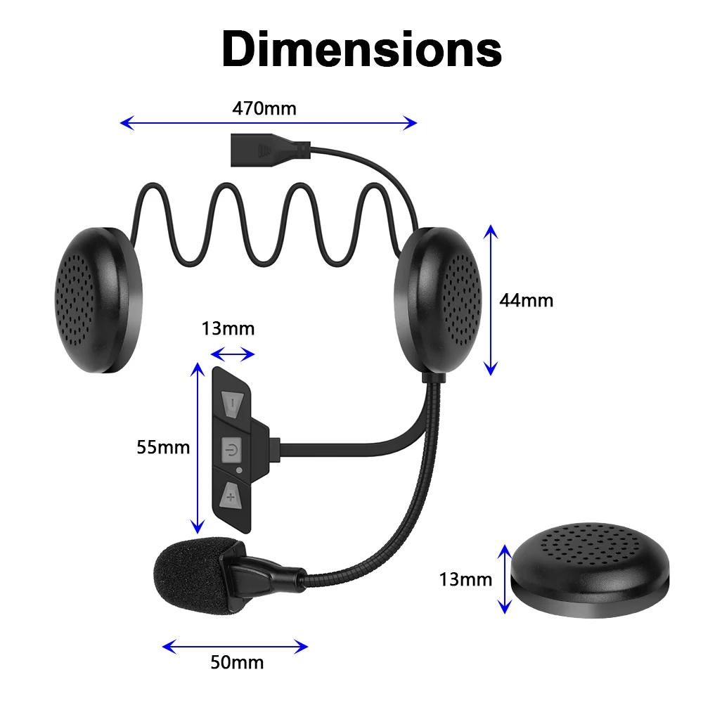 Bluetooth 5.2 casque de Moto casque sans fil mains libres stéréo lecteur de musique Moto casque rédu