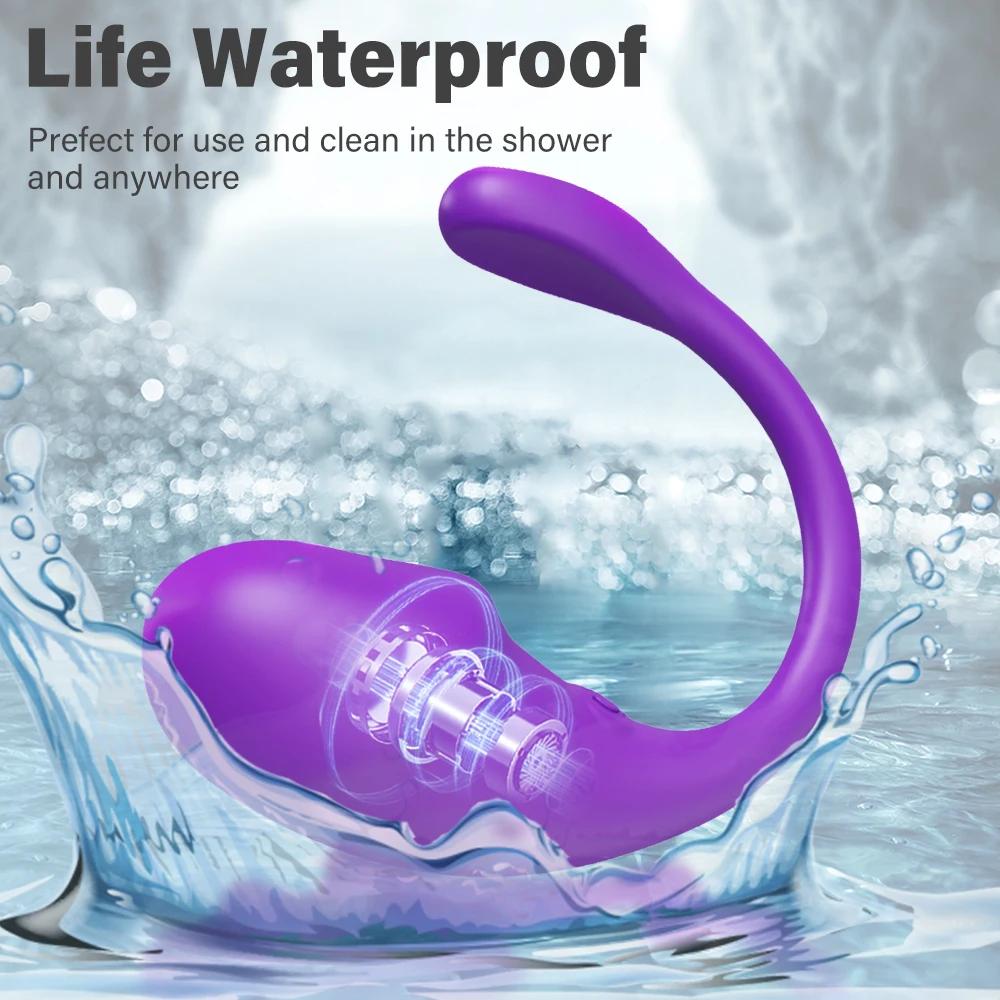Vibromasseur point G sans fil Bluetooth pour femme, gode télécommandé, œuf vibrant, clitoris, culott