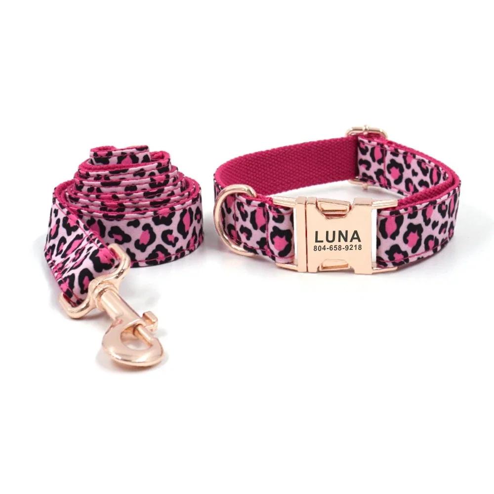 Collier de chien personnalisé colliers pour animaux de compagnie gravure gratuite ID plaque signalét