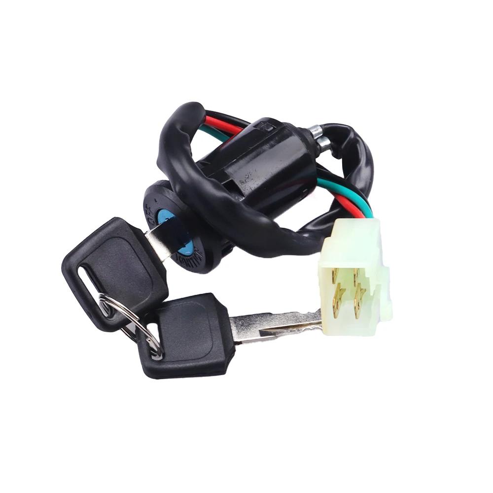 Joli de ville avec serrure marche-arrêt, 2 fils, 4 fils, 2 prédire, pour scooter électrique, moto, H