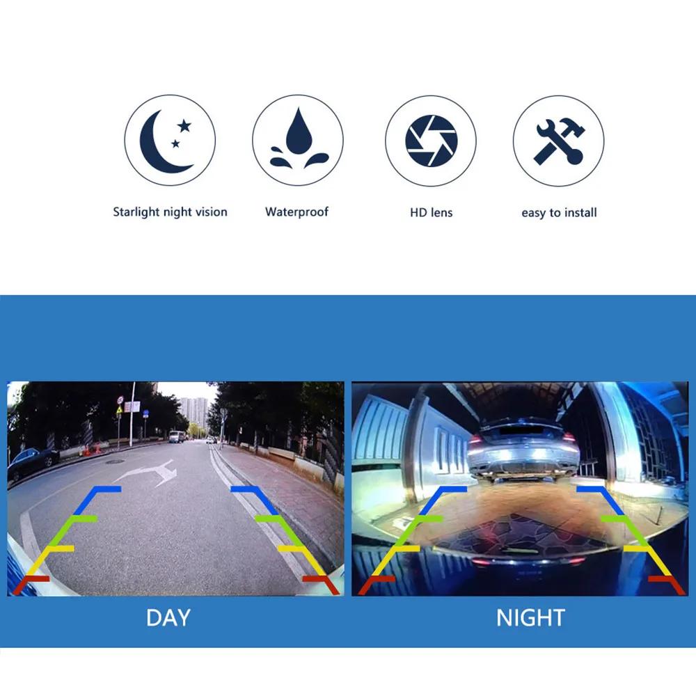 Caméra de recul SMARTOUR pour voiture, vision nocturne, moniteur de stationnement automatique, CCD é