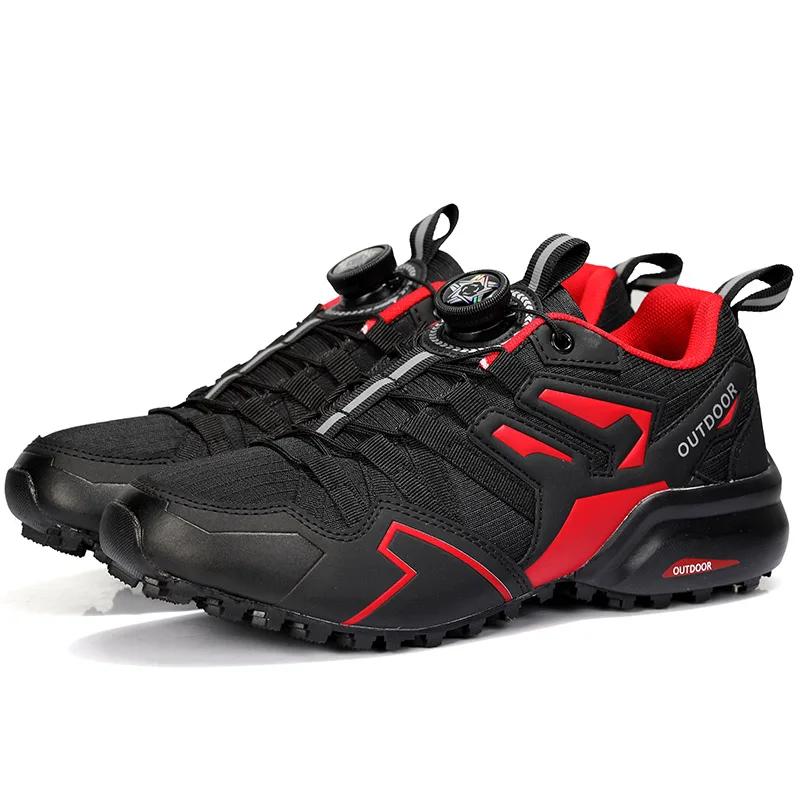 Chaussures d'extérieur pour hommes, chaussures de sport d'alpinisme, en maille respirante, de cyclis
