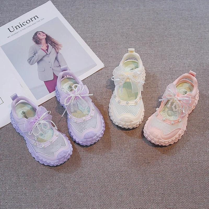 Sandales Princesse pour Filles 2026 Nouvelle Collection Été – Magnifiques Chaussures Enfant en Maill