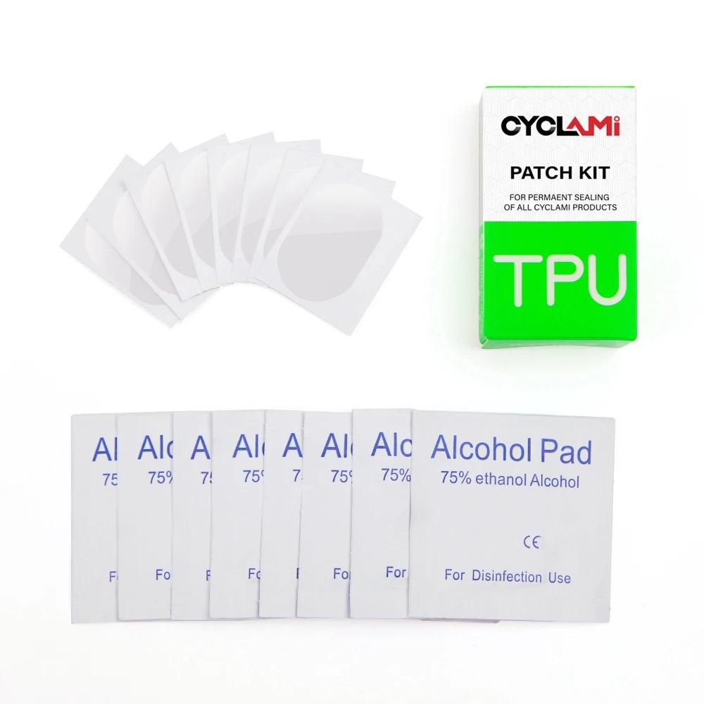 CYCLAMI Kit de Réparation d'outils de Patch de Patch de Pneu de Chambre à air de vélo 8 pièces Route