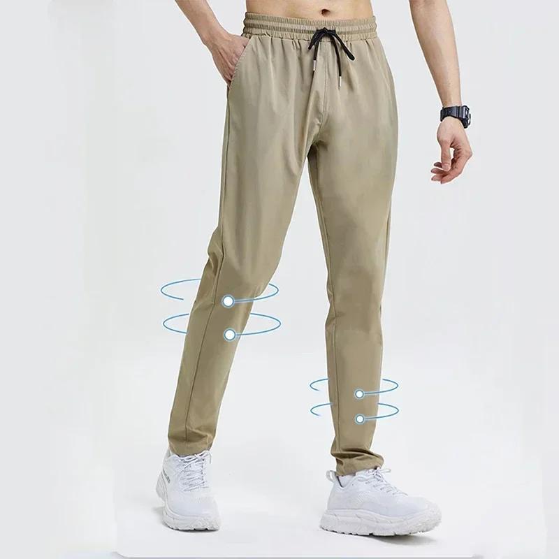 Pantalon crayon à séchage rapide pour hommes, pantalon de jogging serré, pantalon de fitness décontr