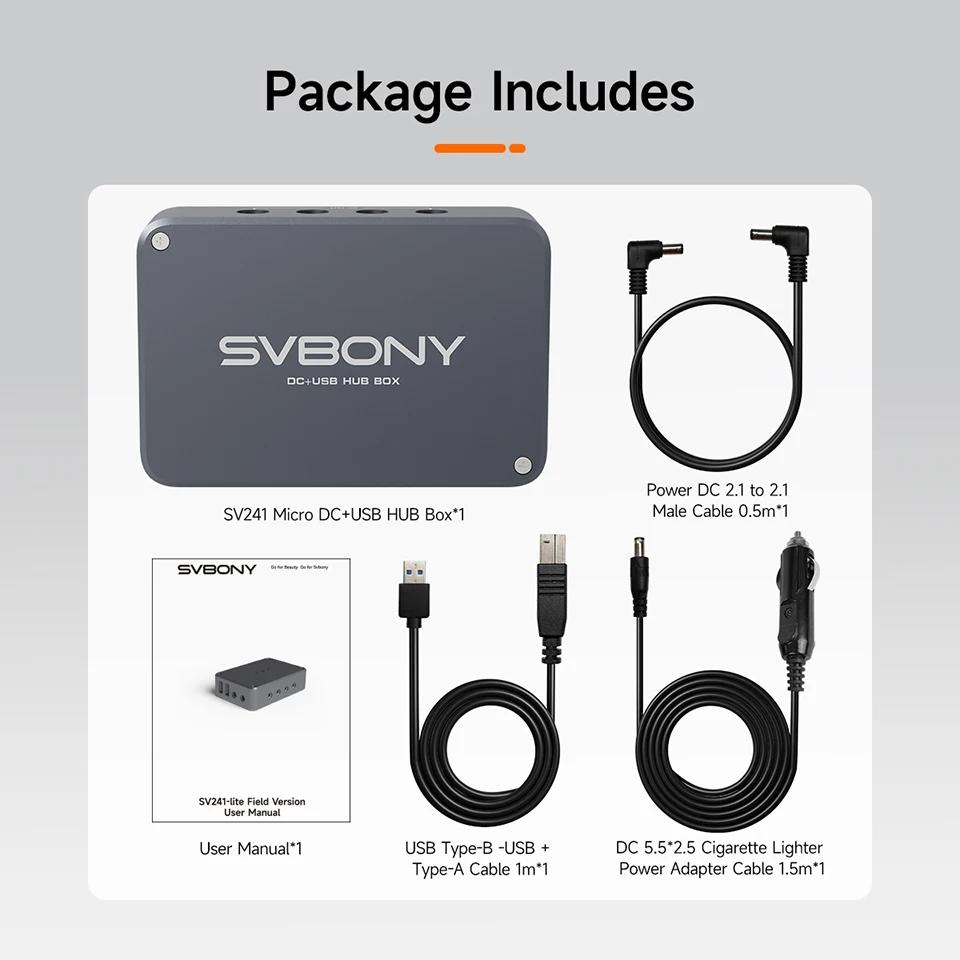 Svbony SV241 astronomie Micro DC + USB HUB Box USB3.1 sortie de lecture haute vitesse et Interface t