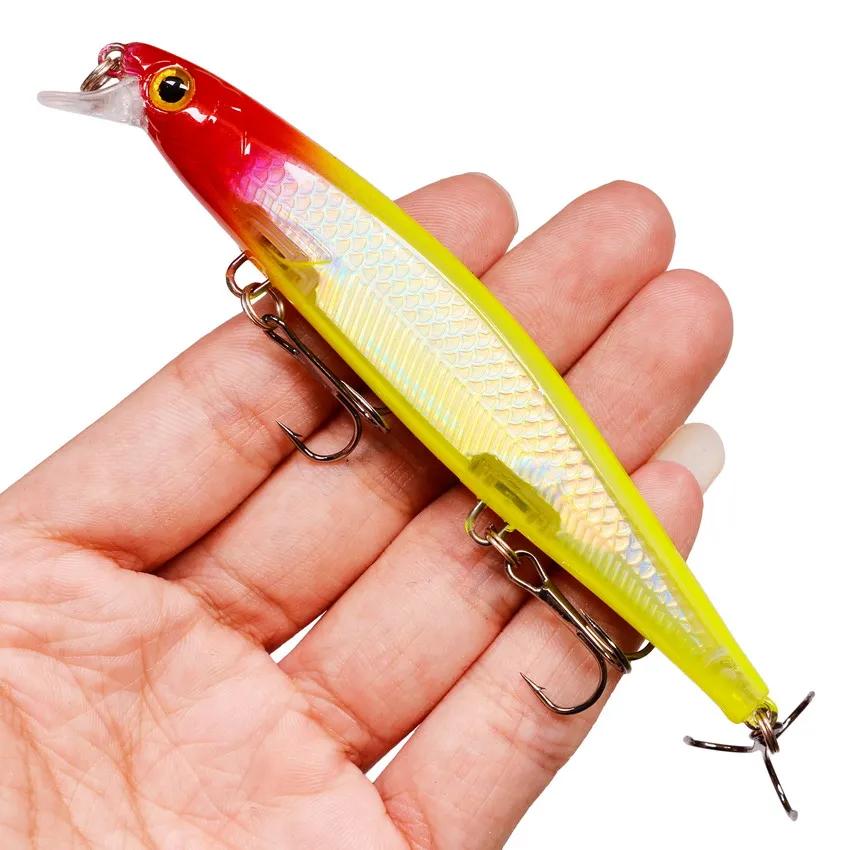 11 cm 12.9g leurre de pêche méné Laser dur appât artificiel yeux 3D Wobblers de pêche brochet carpe
