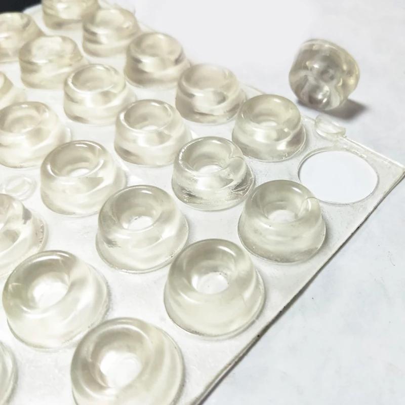 Tampon de protection en PVC transparent, pare-chocs d'amortissement en caoutchouc auto-adhésif, buté