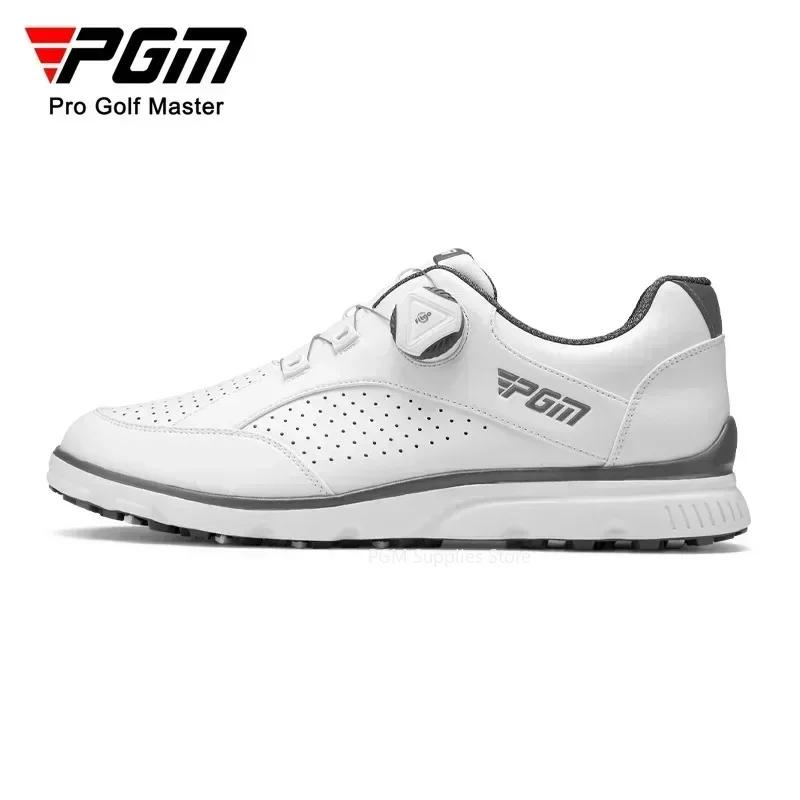 Chaussures golf PGM hommes lacets anti-dérapant imperméable baskets sport XZ245