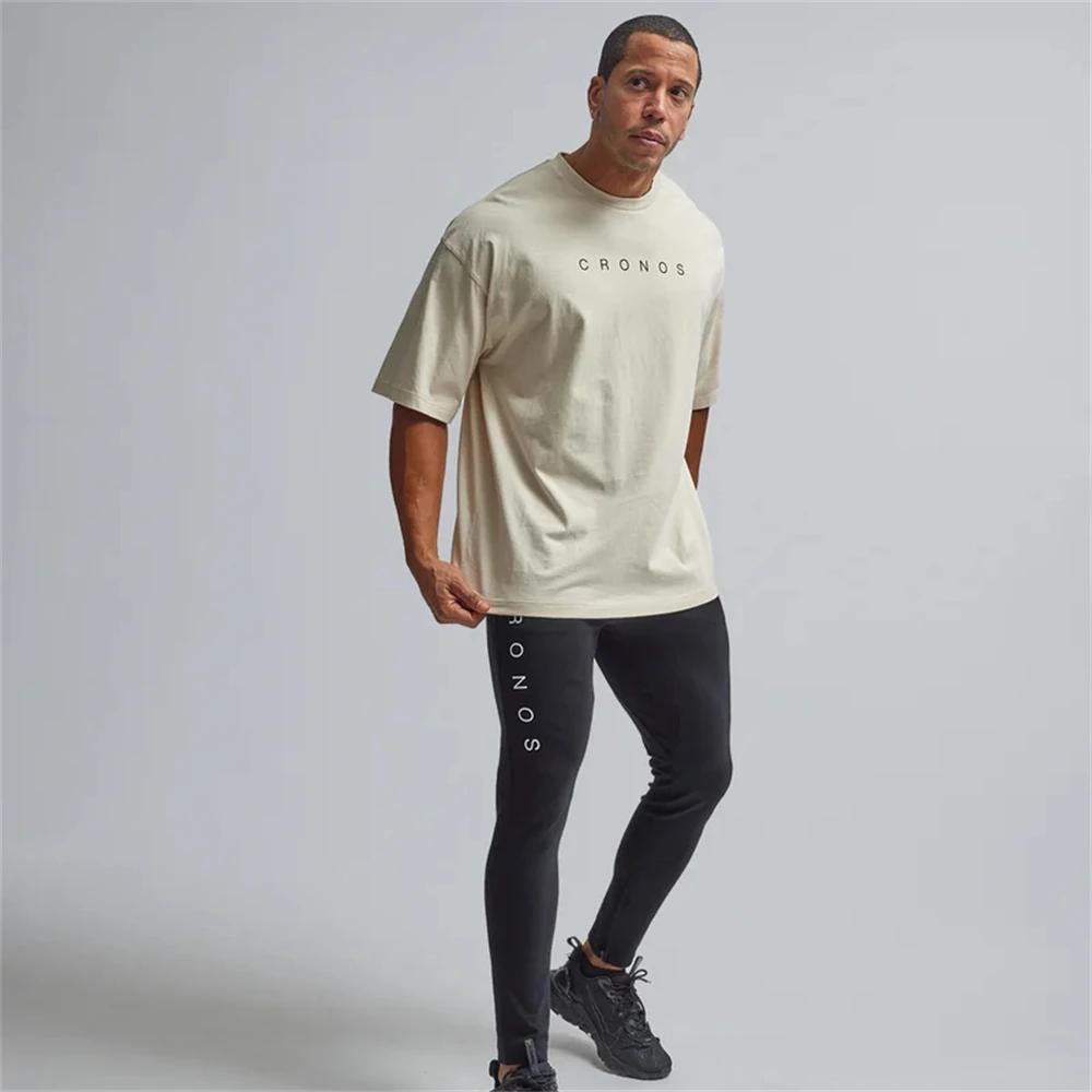 T-shirt de sport homme en coton imprimé - Respirant pour running, fitness et entraînement