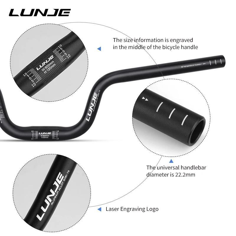 Guidon VTT Hirondelle Alliage Aluminium 25.4mm - Hauteur Réglable 0-190mm - 580/600/620mm