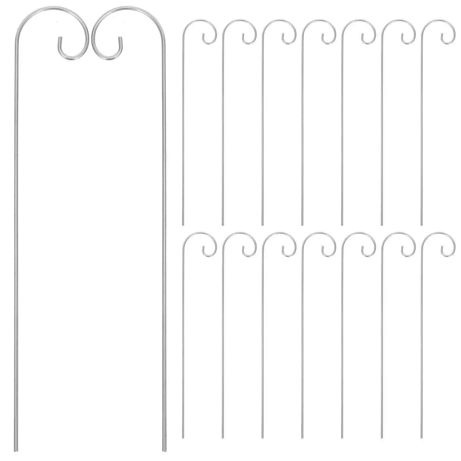 30 crochets pour panneaux de plantes, supports de jardinage, tiges métalliques pour étiquettes, piqu