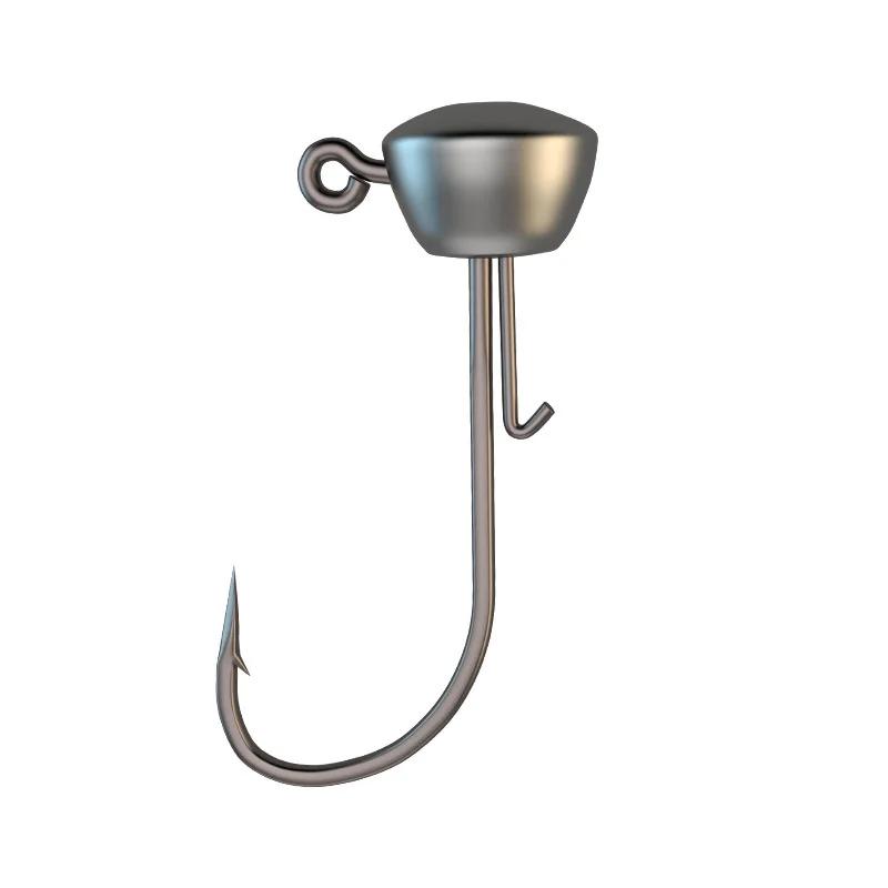 Hameçon de pêche à tête de gabarit NED, solide, Anti-chute, support auxiliaire, poisson mandarin, pl