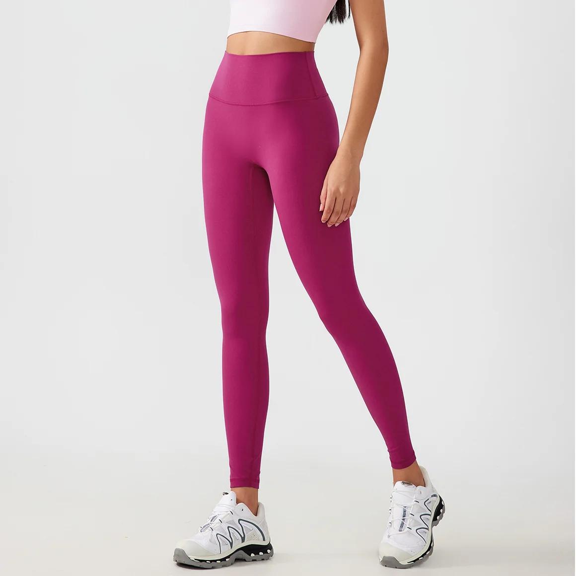 Pantalon de yoga femme taille unique - Leggings gymnastique levage hanches fitness course entraînement