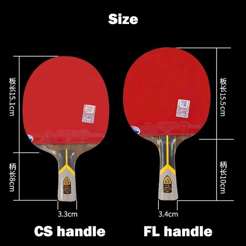 Amitié 729 King 9 étoiles 8 étoiles raquette de Tennis de Table palette de Ping-Pong en carbone haut