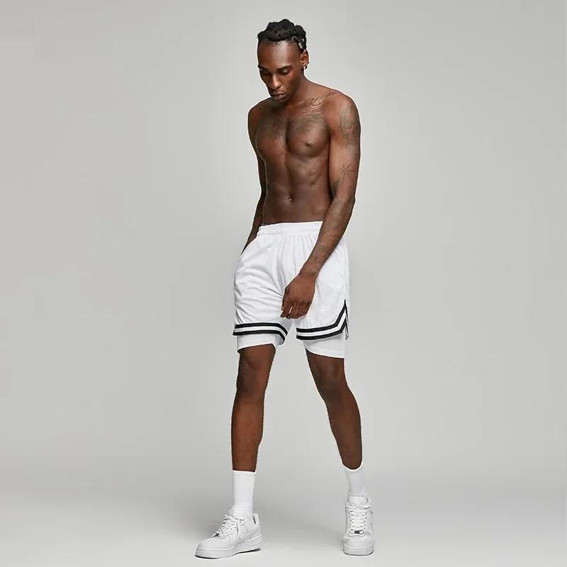 Shorts de basket-ball amples unisexe - Anti-lumière pour été, entraînement et course - Style américain