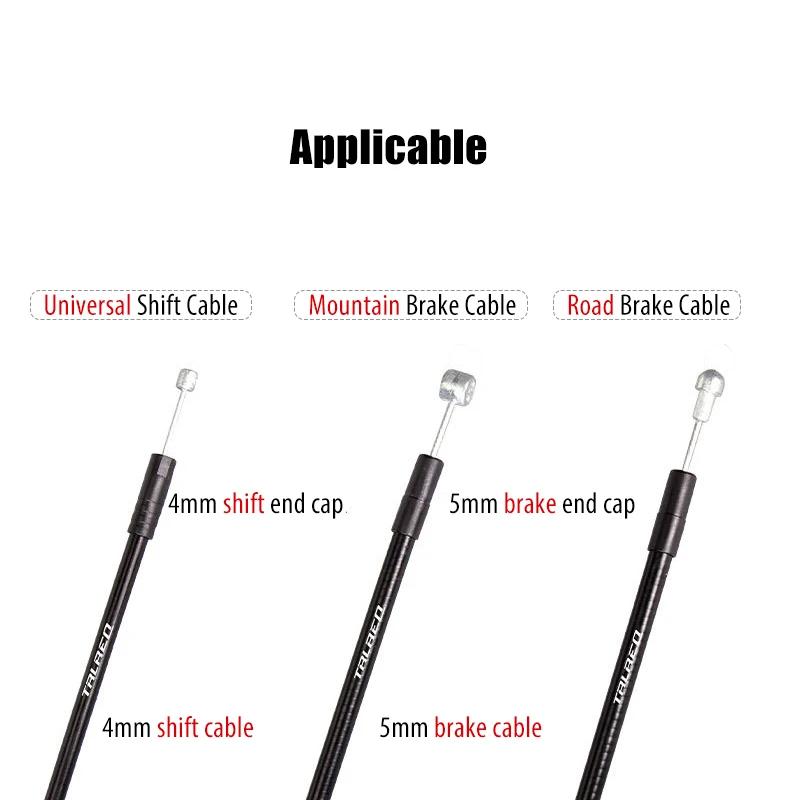 1000 pièces/boîte route vtt vélo 4mm 5mm vélo dérailleur changement de frein câble embout couvercle
