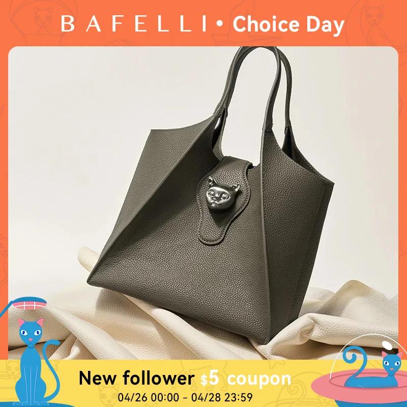 Sac à main fourre-tout de voyage BAFELLI 2026 pour femme en cuir véritable, sac à main unisexe de lu