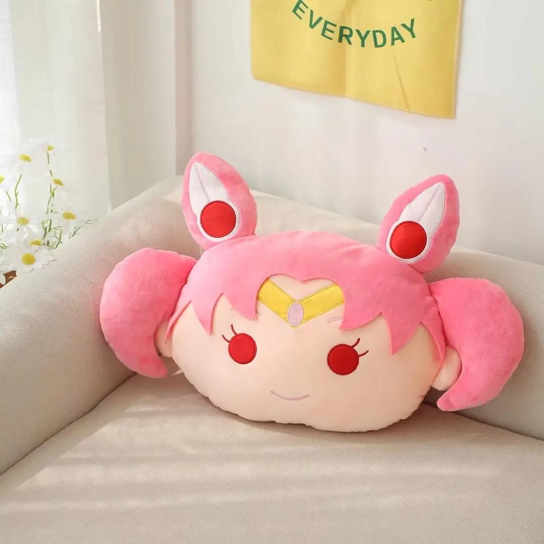 Oreiller en peluche Sailor Moon Anime, Kawaii Tsuk37Usagi Plushies, décor de chambre Chiba Mamoru, b