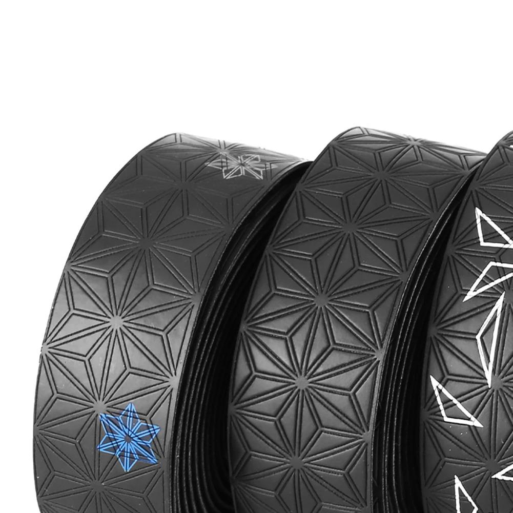 1 paire de ruban de guidon de vélo de route antidérapant, bande de barre de poignée antichoc en PU a